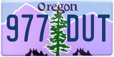 OR license plate 977DUT