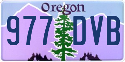 OR license plate 977DVB