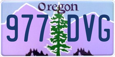 OR license plate 977DVG