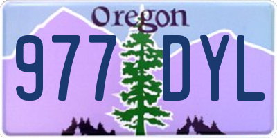 OR license plate 977DYL