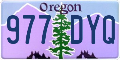 OR license plate 977DYQ