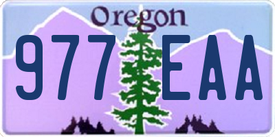 OR license plate 977EAA