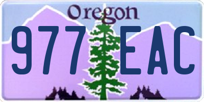 OR license plate 977EAC