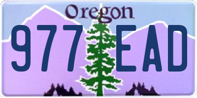 OR license plate 977EAD