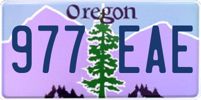 OR license plate 977EAE