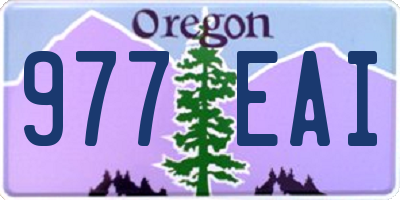 OR license plate 977EAI