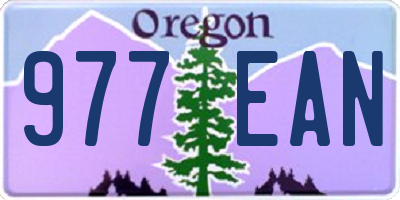 OR license plate 977EAN