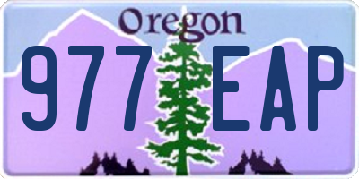 OR license plate 977EAP