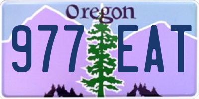 OR license plate 977EAT