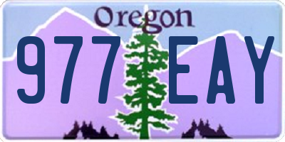 OR license plate 977EAY