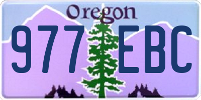 OR license plate 977EBC