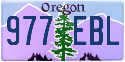 OR license plate 977EBL