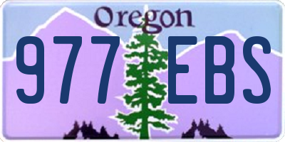 OR license plate 977EBS