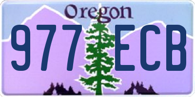 OR license plate 977ECB