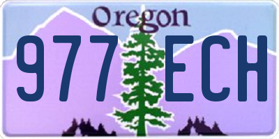 OR license plate 977ECH