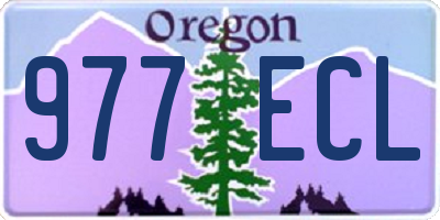 OR license plate 977ECL