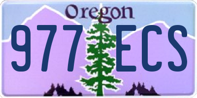 OR license plate 977ECS