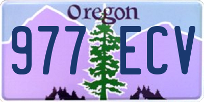OR license plate 977ECV