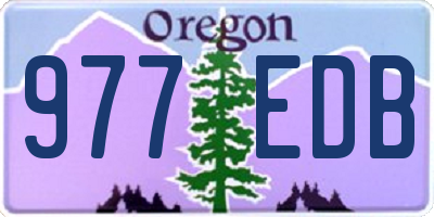 OR license plate 977EDB
