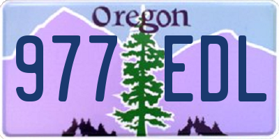 OR license plate 977EDL