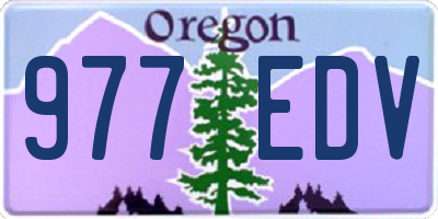 OR license plate 977EDV