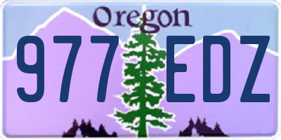 OR license plate 977EDZ