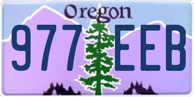 OR license plate 977EEB
