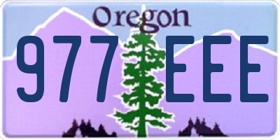 OR license plate 977EEE