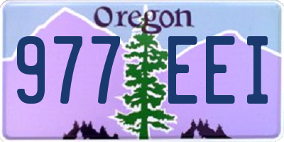 OR license plate 977EEI