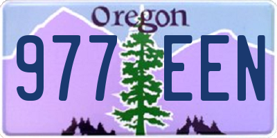 OR license plate 977EEN