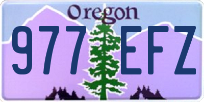 OR license plate 977EFZ