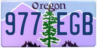 OR license plate 977EGB