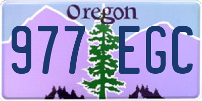 OR license plate 977EGC