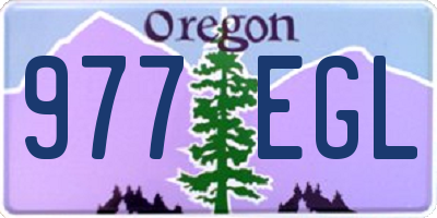 OR license plate 977EGL