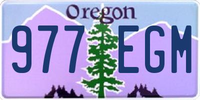 OR license plate 977EGM