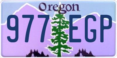 OR license plate 977EGP