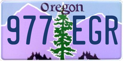 OR license plate 977EGR