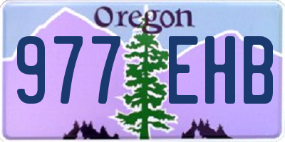 OR license plate 977EHB