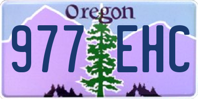 OR license plate 977EHC