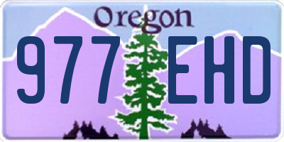 OR license plate 977EHD