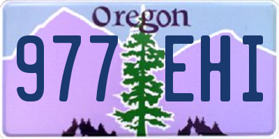 OR license plate 977EHI