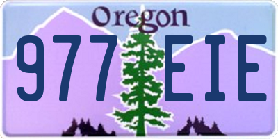 OR license plate 977EIE