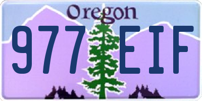 OR license plate 977EIF