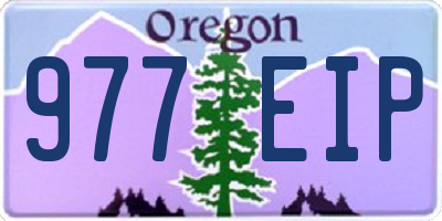 OR license plate 977EIP