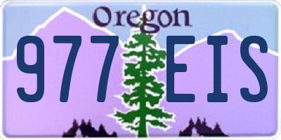 OR license plate 977EIS