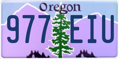 OR license plate 977EIU