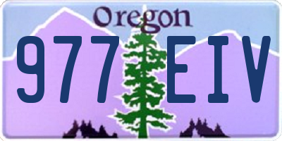 OR license plate 977EIV