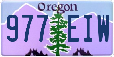 OR license plate 977EIW