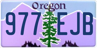 OR license plate 977EJB