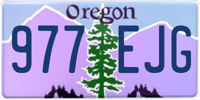 OR license plate 977EJG